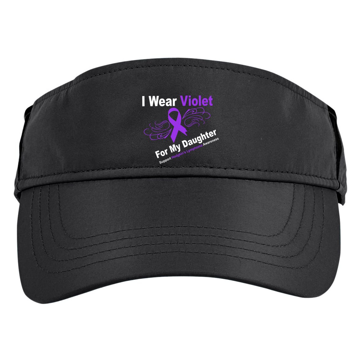 I Wear Violet For My Daughter Adult Drive Performance Visor