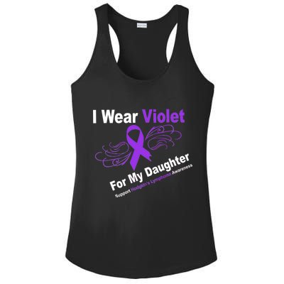 I Wear Violet For My Daughter Ladies PosiCharge Competitor Racerback Tank