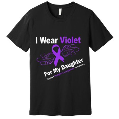 I Wear Violet For My Daughter Premium T-Shirt