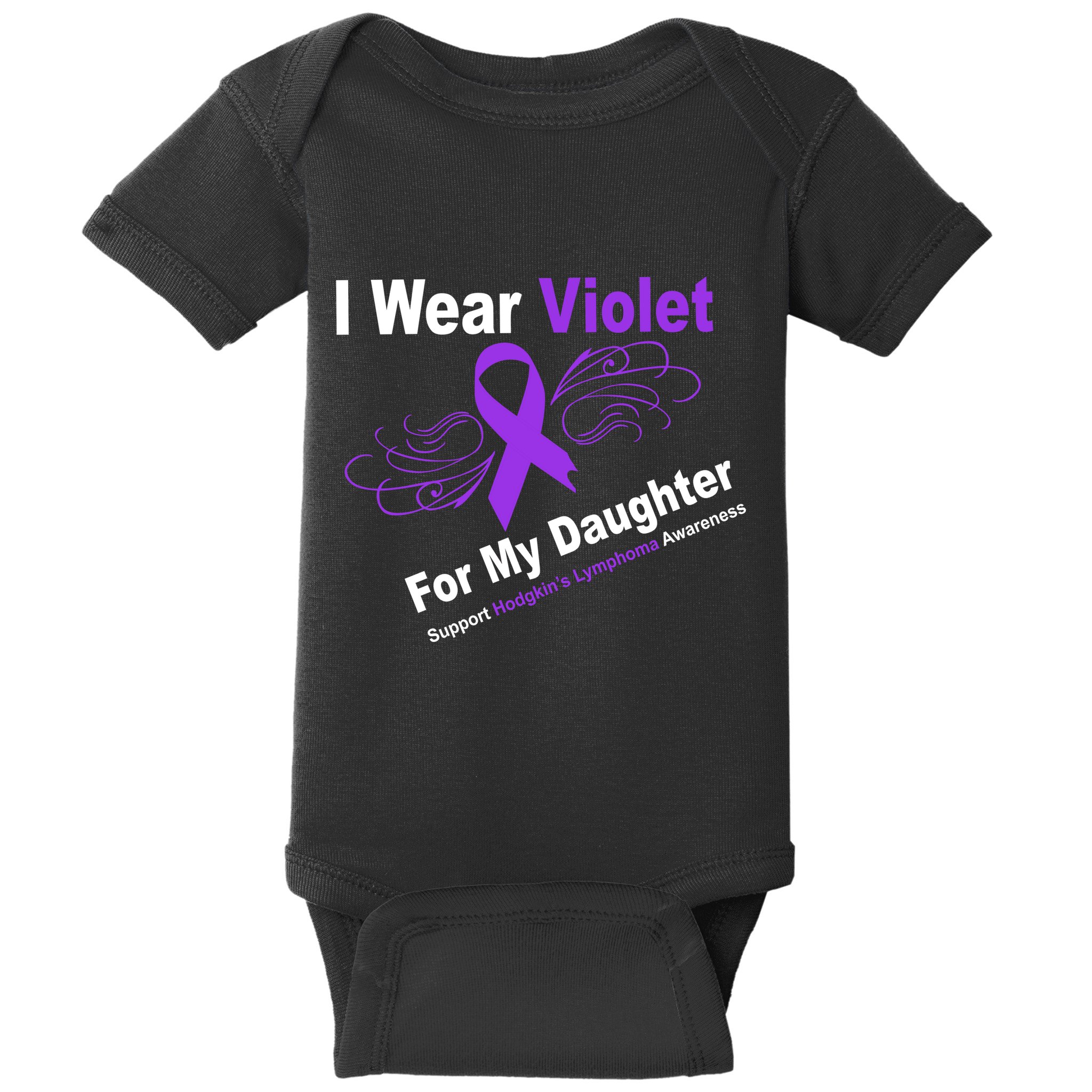 I Wear Violet For My Daughter Baby Bodysuit