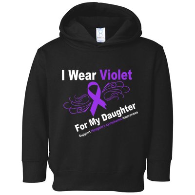 I Wear Violet For My Daughter Toddler Hoodie