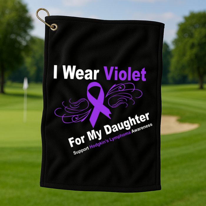 I Wear Violet For My Daughter Golf Towel