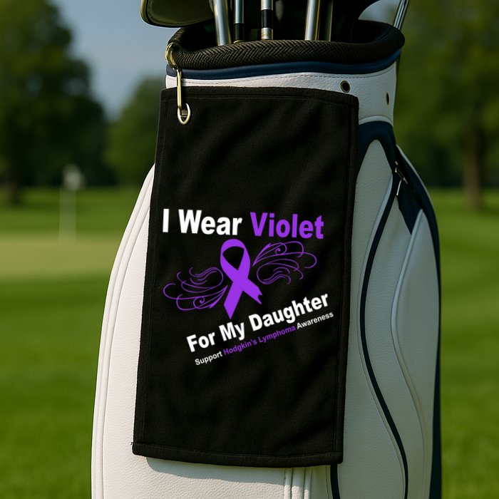 I Wear Violet For My Daughter Golf Towel