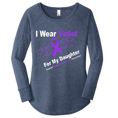 I Wear Violet For My Daughter Women's Perfect Tri Tunic Long Sleeve Shirt