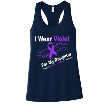 I Wear Violet For My Daughter Women's Racerback Tank