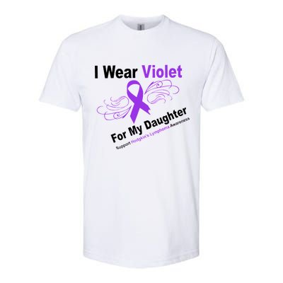 I Wear Violet For My Daughter Softstyle® CVC T-Shirt