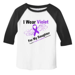 I Wear Violet For My Daughter Toddler Fine Jersey T-Shirt