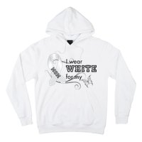 I Wear White For My Mom Lung Cancer Awareness Hoodie