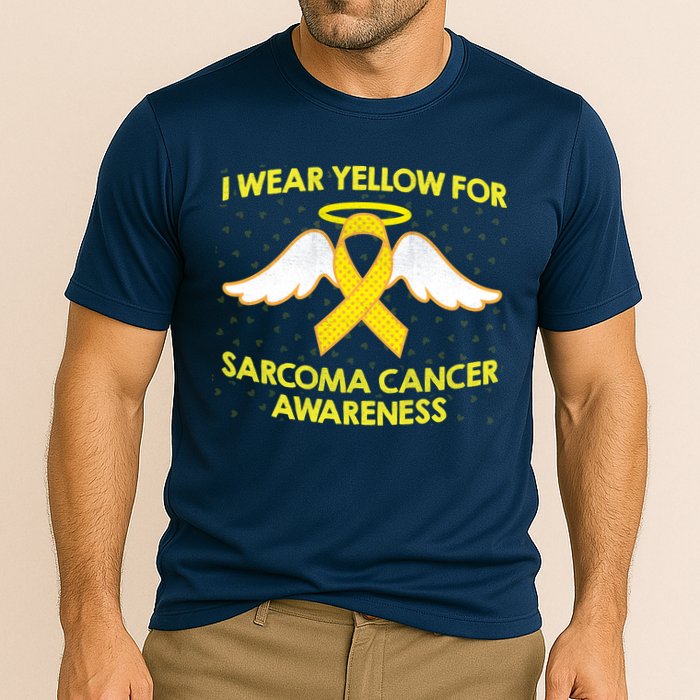 I Wear Yellow For Sarcoma Awareness  Cooling Performance Crew T-Shirt