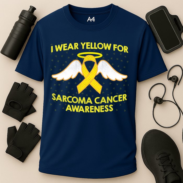 I Wear Yellow For Sarcoma Awareness  Cooling Performance Crew T-Shirt