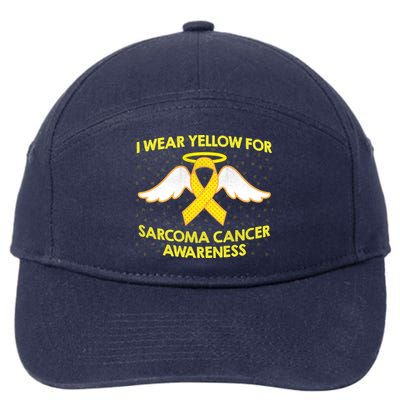 I Wear Yellow For Sarcoma Awareness  7-Panel Snapback Hat