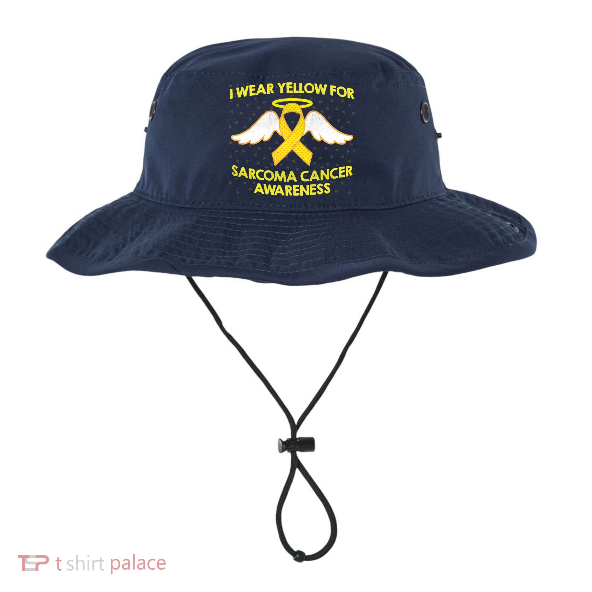 I Wear Yellow For Sarcoma Awareness  Bucket Hat