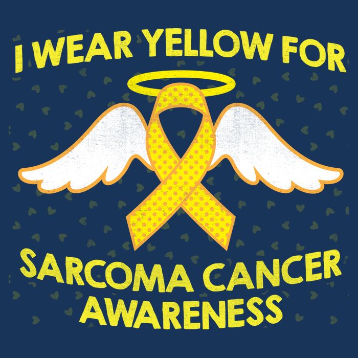 I Wear Yellow For Sarcoma Awareness  Baby Bodysuit