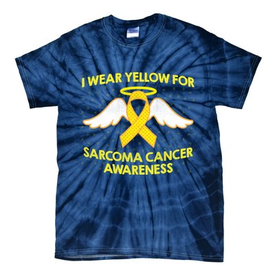 I Wear Yellow For Sarcoma Awareness  Tie-Dye T-Shirt