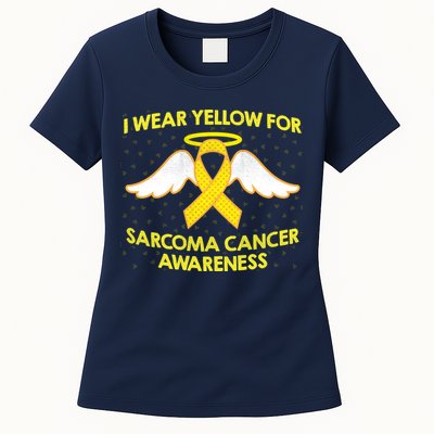 I Wear Yellow For Sarcoma Awareness  Womens T-Shirt