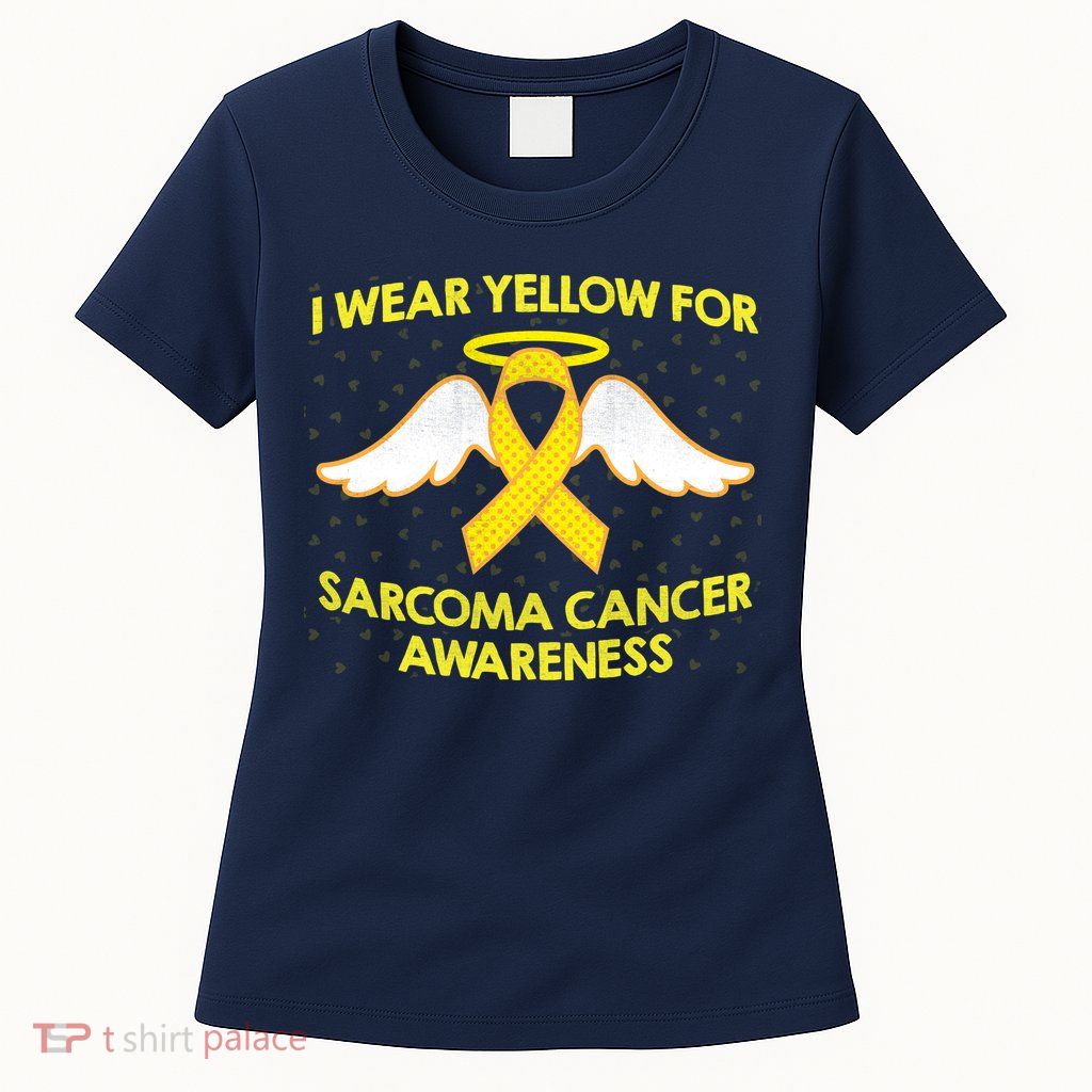 I Wear Yellow For Sarcoma Awareness  Womens T-Shirt