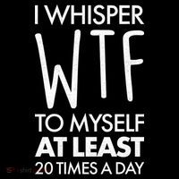 I Whisper WTF 20 Times A Day Flexfit Unipanel Trucker Cap