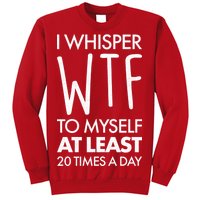 I Whisper WTF 20 Times A Day Sweatshirt