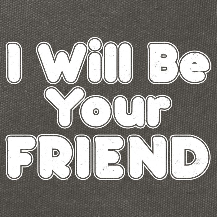I Will Be Your Friend Cotton Canvas Backpack