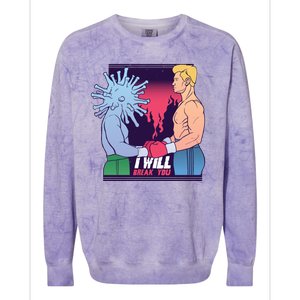 I Will Break You Boxing Virus Colorblast Crewneck Sweatshirt