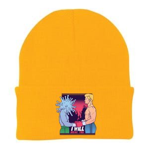 I Will Break You Boxing Virus Knit Cap Winter Beanie