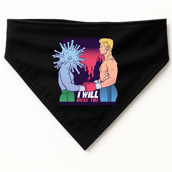 I Will Break You Boxing Virus USA-Made Doggie Bandana
