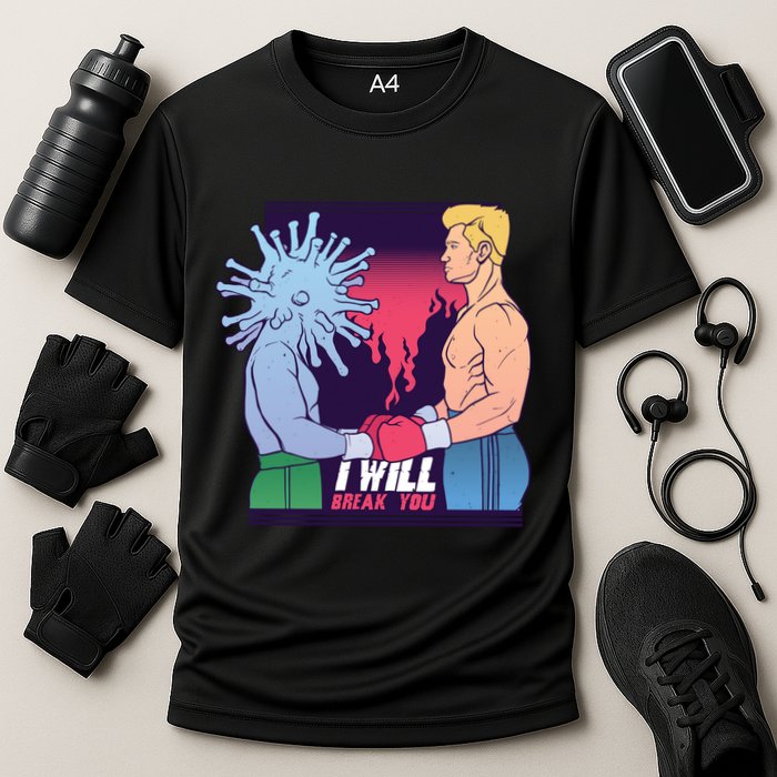 I Will Break You Boxing Virus Cooling Performance Crew T-Shirt