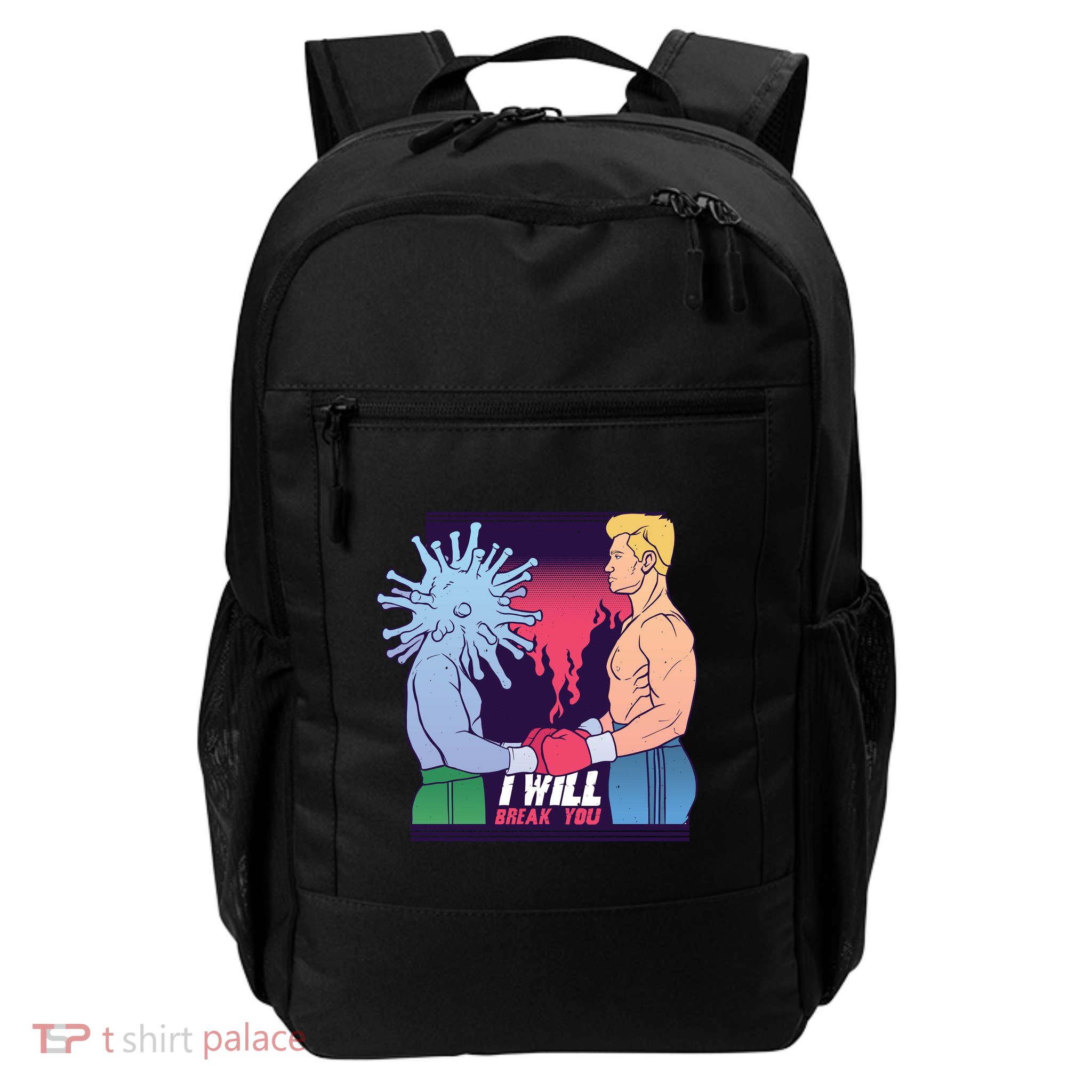 I Will Break You Boxing Virus Daily Commute Backpack