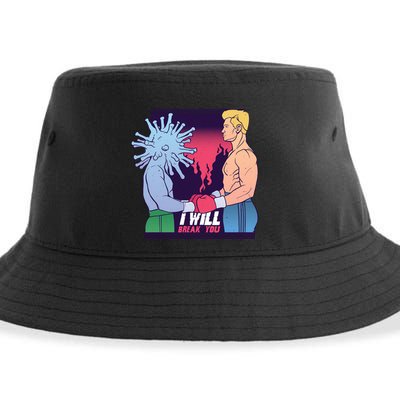 I Will Break You Boxing Virus Sustainable Bucket Hat