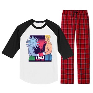 I Will Break You Boxing Virus Raglan Sleeve Pajama Set