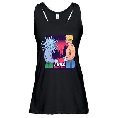 I Will Break You Boxing Virus Ladies Essential Flowy Tank
