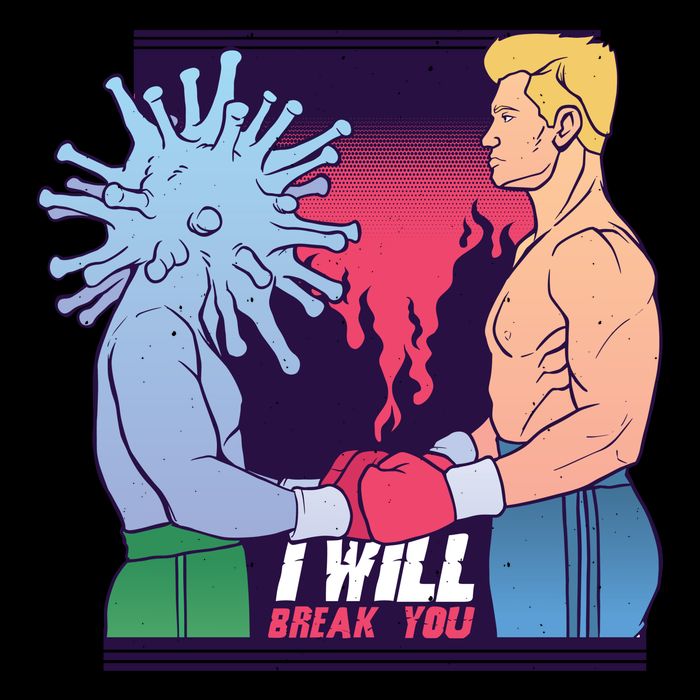 I Will Break You Boxing Virus 16 in Basic Backpack