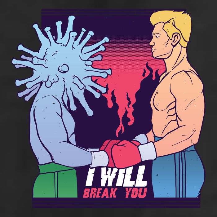 I Will Break You Boxing Virus Golf Towel
