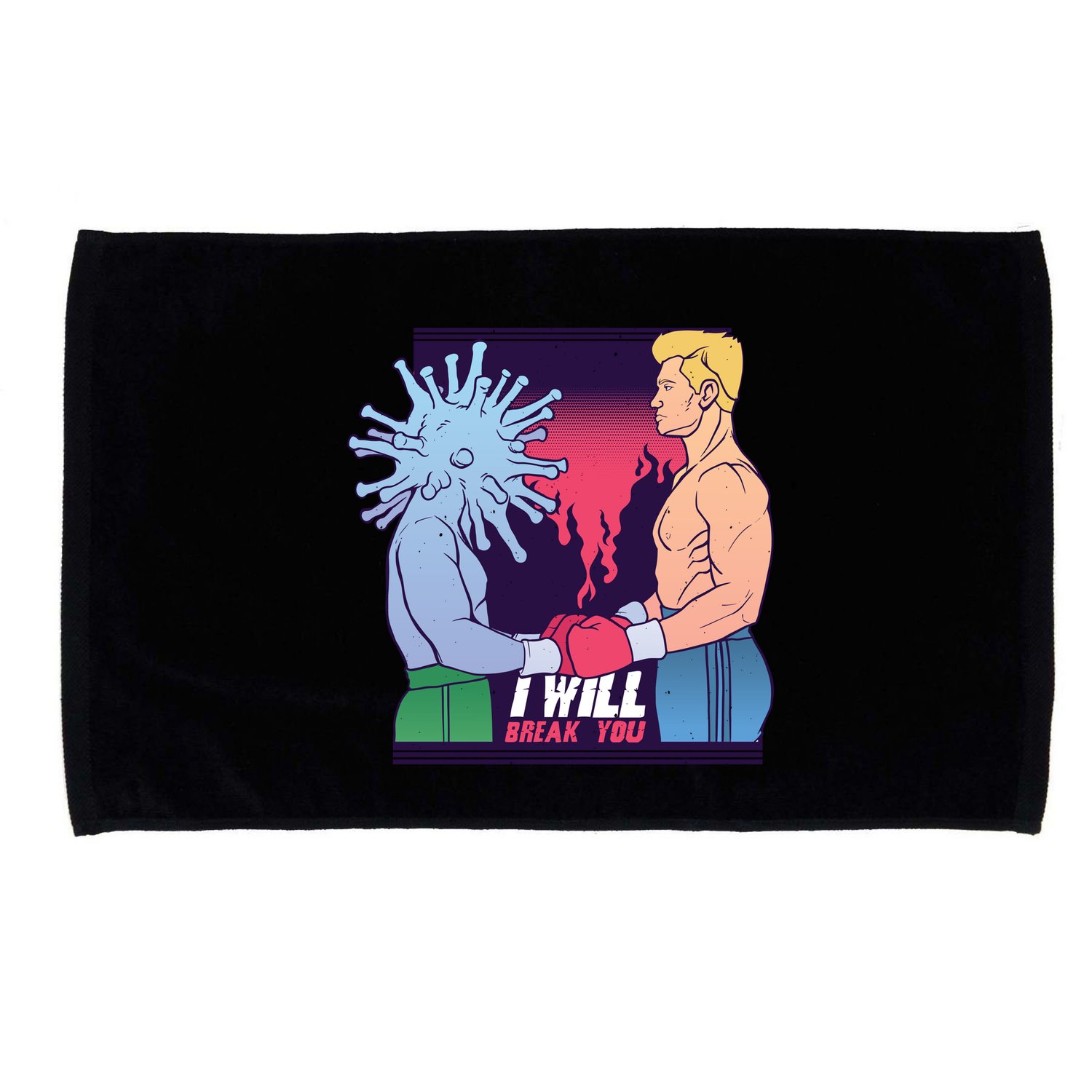 I Will Break You Boxing Virus Microfiber Hand Towel