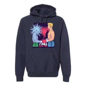 I Will Break You Boxing Virus Premium Hoodie