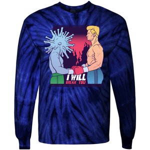 I Will Break You Boxing Virus Tie-Dye Long Sleeve Shirt