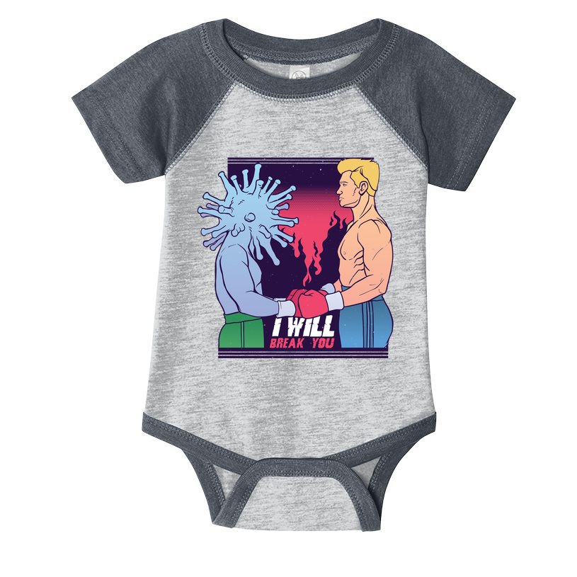 I Will Break You Boxing Virus Infant Baby Jersey Bodysuit