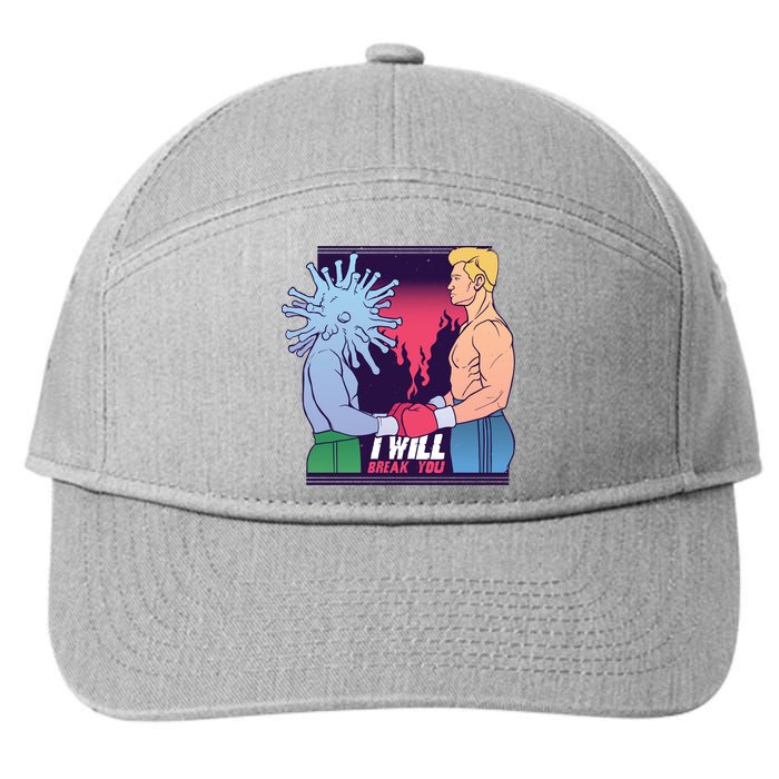 I Will Break You Boxing Virus 7-Panel Snapback Hat