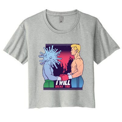 I Will Break You Boxing Virus Crop Top