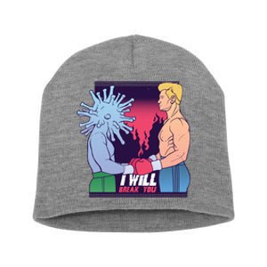 I Will Break You Boxing Virus Short Acrylic Beanie