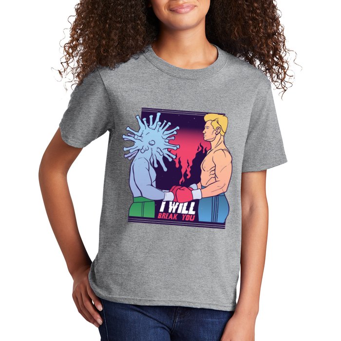 I Will Break You Boxing Virus Kids T-Shirt