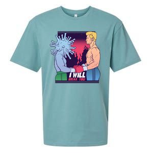 I Will Break You Boxing Virus Sueded Cloud Jersey T-Shirt