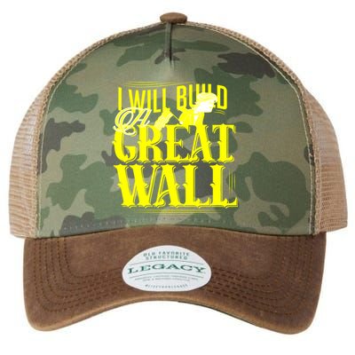 I Will Build A Great Wall - Donald Trump Legacy Tie Dye Trucker Hat