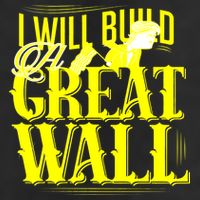 I Will Build A Great Wall - Donald Trump 7 Panel Mesh Trucker Snapback Hat