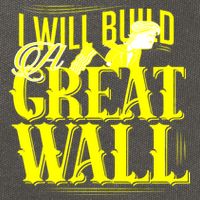 I Will Build A Great Wall - Donald Trump Cotton Canvas Backpack