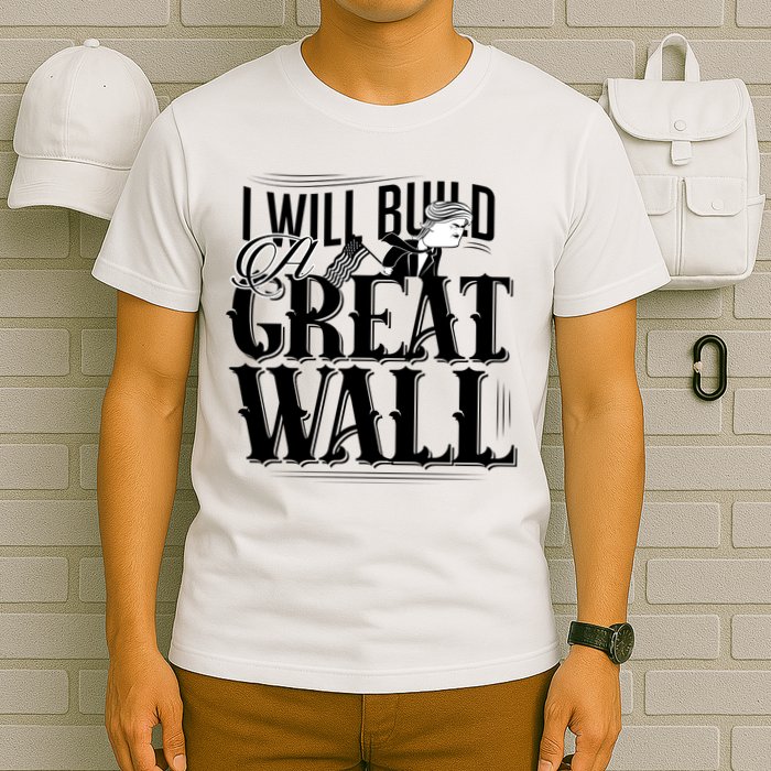 I Will Build A Great Wall - Donald Trump T-Shirt