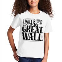 I Will Build A Great Wall - Donald Trump Kids T-Shirt