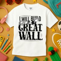 I Will Build A Great Wall - Donald Trump Kids T-Shirt