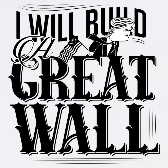 I Will Build A Great Wall - Donald Trump Kids T-Shirt