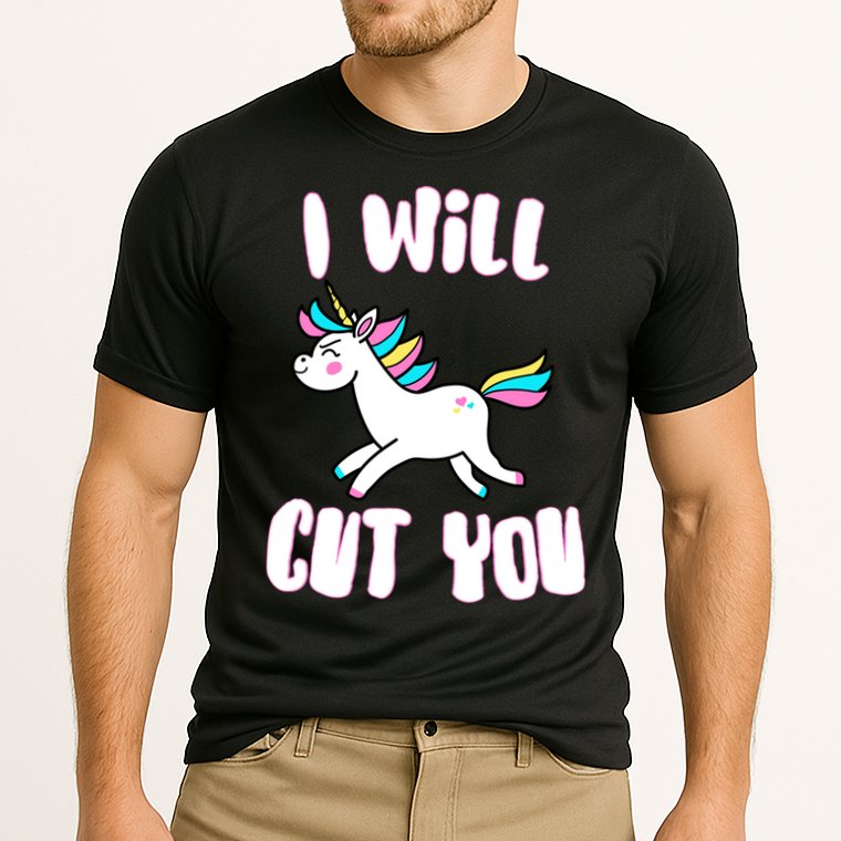 I Will Cut You Stabby Unicorn Cooling Performance Crew T-Shirt